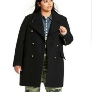 New, never worn Nili Lotan x Target Black Peacoat 2X